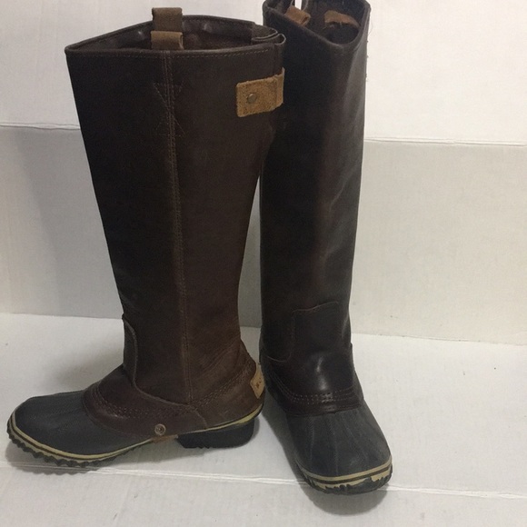 Sorel Slim Pack Riding Tall Boots - Brown, Size 6 - Picture 15 of 15